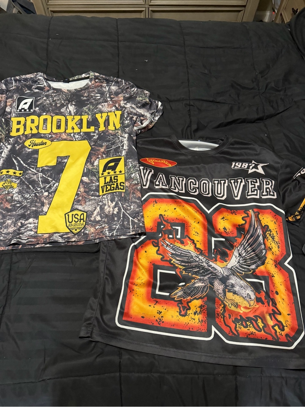 Brooklyn '7' Yellow Graphic Tee for Men